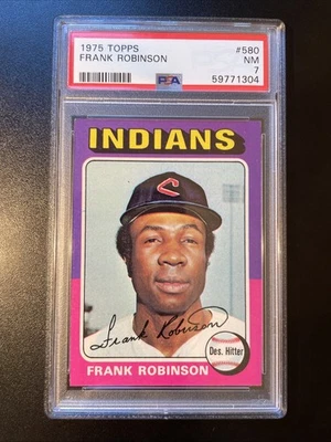 Topps #580 Frank Robinson 1975 PSA 7 Foto 1 de 2