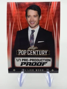 Elijah Wood LOTR 2025 Leaf Metal Pop Century 1/1 Pre-Production Proof Red Flood - Picture 1 of 2