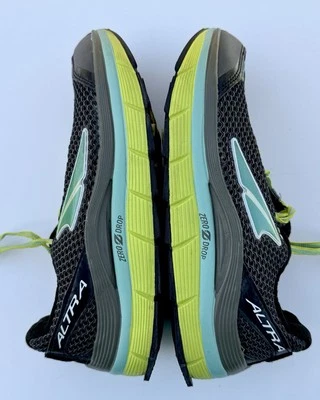 Tênis de corrida feminino ALTRA Olympus gota zero verde/cinza A2355-3 tamanho 7,5 - Imagem 1 de 4