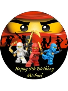 Building Block Edible Wafer Toppers – Birthday Cake & Cupcake Decorations - Picture 1 of 22