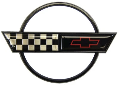 1991-1996 Chevrolet Corvette C4 Rear Gas Door Emblem GM Licensed New - Image 1 of 2