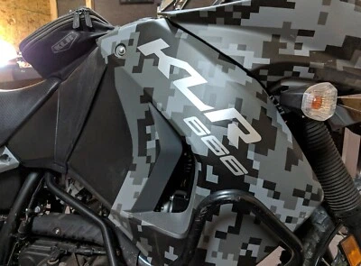HANDMADE KLR 666 Vinyl Decal to replace KLR 650 Graphics 2008 - Present