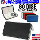80 Sleeve CD DVD Blu Ray Disc Carry Case Bag Holder Storage Case Bag Ring Binder