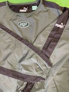 NFL New York Jets Puma Vintage Pullover Windbreaker Men's X-Large - Picture 1 of 6