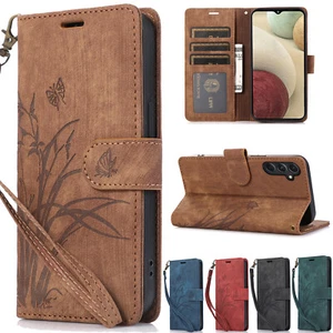 For Samsung A16 A15 A25 A35 A54 Magnetic Leather Wallet Phone Case Strap Cover - Picture 1 of 16