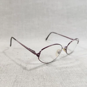 Marco de gafas ovalado Salvatore Ferragamo 1580 652 púrpura 54-17-135 hecho en Italia - Imagen 1 de 9