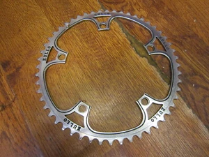 VINTAGE ZULLO PANTOGRAPH CAMPAGNOLO RECORD 5 BOLT 144 BCD 52T KETTENBLATT  - Bild 1 von 5