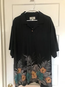 Classy, Island Shores Hawaiian Shirt, Men’s, Washable Silk, Short Sleeve XXL🌺 - Picture 1 of 3