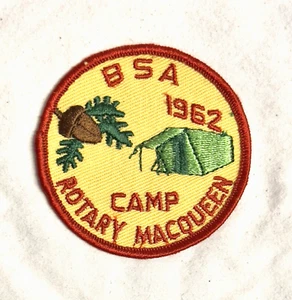 1962 Camp Rotary Macqueen Boy Scout Patch - Picture 1 of 3