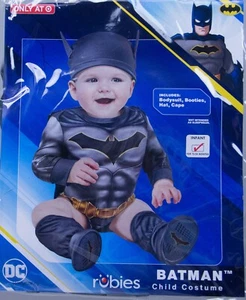 Halloween Batman Infant Bodysuit Booties Hat Cape Costume 12-24 months - Picture 1 of 1