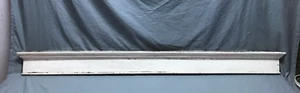 Antique Oak 71" Door Header Top Pediment Shabby VTG White Egg Boarder 80-24B - Picture 1 of 19