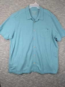 Chemise Tommy Bahama IslandZone 3XL verte polo Supima coton mélangé décontractée plage - Photo 1 sur 7