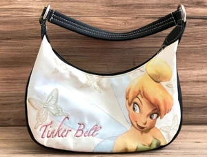 Disney's Tinker Bell Children's Girl's Purse Bejeweled Embroidered Black Fabric - Picture 1 of 7