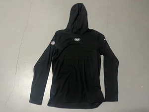 New York Jets Black Nike Long Sleeve On Field Performance Hoodie Size Medium NFL - Picture 1 of 3