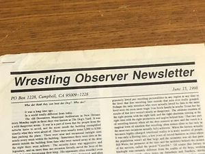 WRESTLING OBSERVER NEWSLETTER 1998 DEATH OF THE JUNKYARD DOG AND CAREER HISTORY - Picture 1 of 6