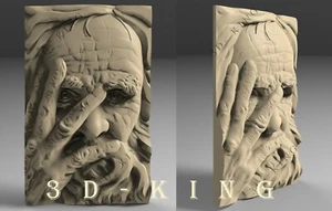 Modelo STL 3D THE OLD MEN para CNC Ruta Impresora 3D Grabadora Talla Aspire Artcam - Imagen 1 de 2
