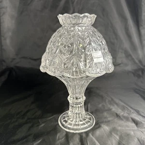 Fifth Avenue Clear Crystal Fairy Lamp Candle Holder Germany 9.75” 2 piece - Picture 1 of 9
