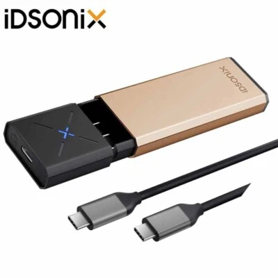 IDSONIX SMART INTERACTIVE M.2 NVMe PCIe SSD Enclosure Adapter to USB C 3.2 Gen 2 External Enclosure For PC