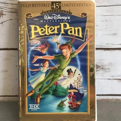 PETER PAN VHS Video Tape 45th Anniversary Limited Edition Disney Masterpiece - Image 1 of 4