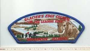 DQ SCOUT BSA CSP GLACIER'S EDGE COUNCIL ERSTE AUSGABE BLAU RE MASCODON PB WI IL!! - Bild 1 von 1