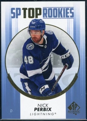 2022-23 SP Authentic SP Top Rookies Blue #TR-48 Nick Perbix Tampa Bay - Image 1 of 2