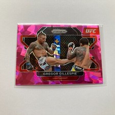 Gregor Gillespie 2022 Panini Prizm UFC Cracked Pink Ice Prizm Card #91