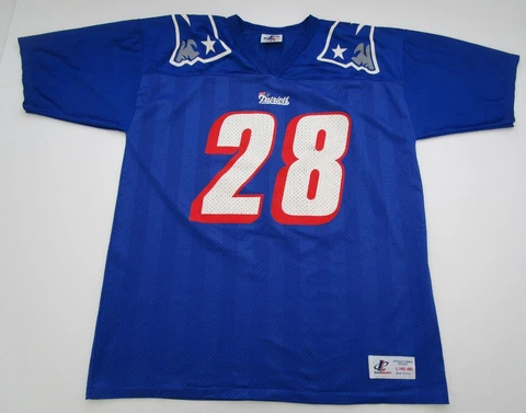 Mens Large 46-48 New England Patriots Logo Athletic Curtis Martin jersey USA VTG Cover