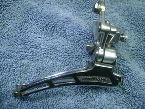 used, VGC, SunTour Cyclone, front derailleur, 1-1/8" diameter band, clamp on - Picture 1 of 13