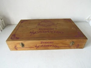 HOLZKISTE / KISTE BAUERNHOF SCANAVINO - FRÜH DER DÄMMERUNG AUS SAMMLUNG  - Bild 1 von 7