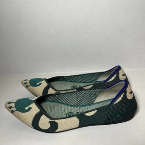 ROTHY’S The Point Shoes Print Moroccan Ikat Women’s Textile Size 7 - Picture 1 of 3