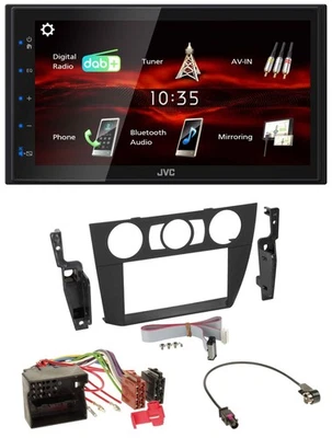 JVC USB Bluetooth MP3 DAB 2DIN Autoradio für BMW 3-er E90/E91/E92/E93 2005-2013 - Bild 1 von 4