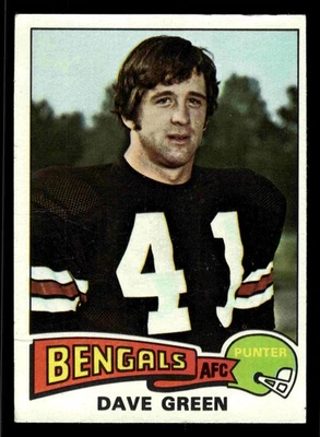 1975 Topps Dave Green #394 - Cincinnati Bengals - Image 1 of 2