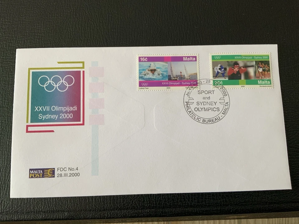 Malta 2000 #1008-1009 Juegos Olímpicos de Sydney - FDC Foto 1 de 1