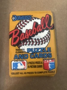 1987 Donruss Baseball Unopened Wax Pack NOLAN RYAN Showing On Back - Picture 1 of 2