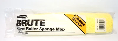 Cabezal de esponja de repuesto de rodillo de acero Rubbermaid BRUTE 6436 recarga celulosa Foto 1 de 4