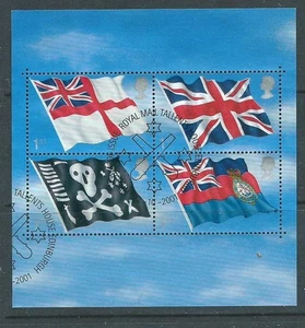 GB - 2001 - Royal Navy Flags - Mini Sheet - Very Fine Used - Picture 1 of 1