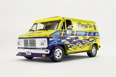 ACME Boogie Van 1976 Chevrolet G-Series Van Green w/ Flames 1:18 Die-Cast NIB - Image 1 of 4