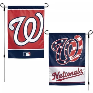 WinCraft MLB Washington Nationals Flag 12" x 18" Garden Style Double Sided Flag - Picture 1 of 3