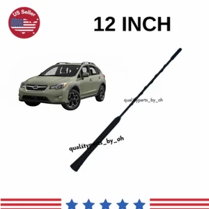 12'' Short Black Antenna Mast Replacement AM/FM For XV CROSSTREK 2013-2015 - Picture 1 of 3