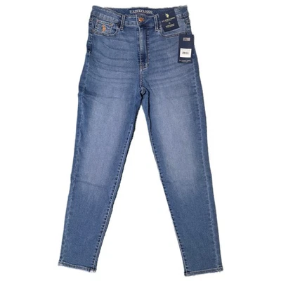 US Polo Assn женщин размер 11 супер узкие ультра высокий подъем синий джинсовой ткани джинсы с Ярлыками (W) - Изображение 1 из 4