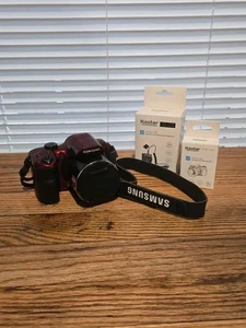 Samsung WB1100F rot Digitalkamera 35x Zoom 16,4 Megapixel WLAN getestet funktioniert - Bild 1 von 13