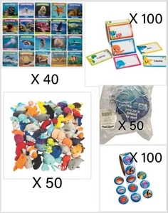 Decoraciones de fiesta bajo el mar 340 piezas con tema del océano suministros de fiesta de cumpleaños bolsa de regalo - Imagen 1 de 9