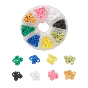 Cuentas de arcilla polimérica hechas a mano de 8 colores, 6x1 mm, 140 piezas/color - Imagen 1 de 10