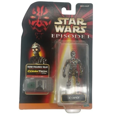 Boneco de ação Star Wars C-3PO episódio 1 1998 Commtech Hasbro frete rápido - Imagem 1 de 4