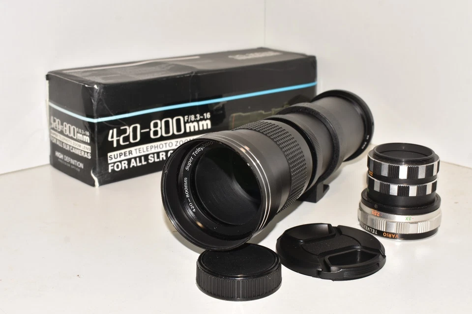 Canon EOS DSLR DIGITAL fit 420 800mm 1600mm 2400mm zoom lens 1000D 2000D 4000D + - Image 1 of 4