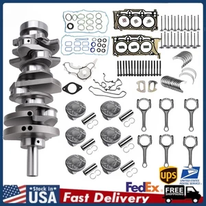 Engine Rebuild Overhaul Kit Crankshaft Gasket for 11-16 Chrysler Jeep Dodge 3.6L - Foto 1 di 18