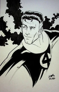 MR FANTASTIC  X-Men Original MATT HEBB SIGNED Hand Inked Comic Art MARVEL COMICS - Picture 1 of 2