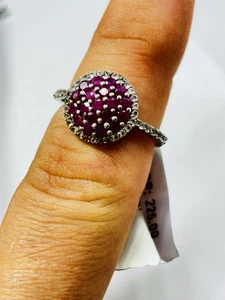 Gemporia Ring Silber, Rubine und Weißtopase UK Größe M Neu UVP225€ - Bild 1 von 6