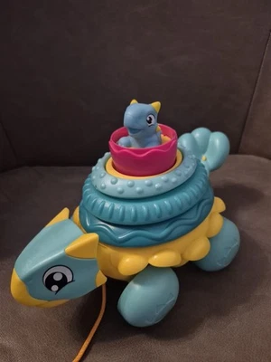 Tomy Toomies Jurassic World Stack And Pull Ankylosaurus Dinosaur Toy 12M+ - Image 1 of 3