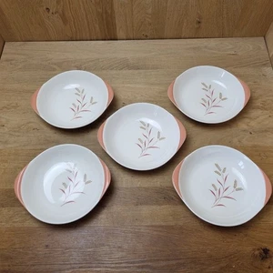 Royal Doulton Meadow Glow 5 Lugged Soup Dessert Bowls 21.5cm - Picture 1 of 8